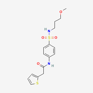 N-{4-[(3-methoxypropyl)sulfamoyl]phenyl}-2-(thiophen-2-yl)acetamide