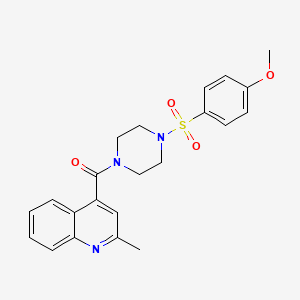 {4-[(4-Methoxyphenyl)sulfonyl]piperazino}(2-methyl-4-quinolyl)methanone