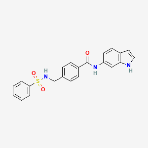 N-(1H-indol-6-yl)-4-{[(phenylsulfonyl)amino]methyl}benzamide