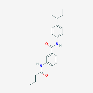 3-(butanoylamino)-N-[4-(butan-2-yl)phenyl]benzamide