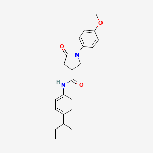 N-[4-(butan-2-yl)phenyl]-1-(4-methoxyphenyl)-5-oxopyrrolidine-3-carboxamide