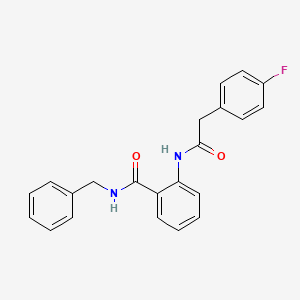 N-benzyl-2-{[(4-fluorophenyl)acetyl]amino}benzamide