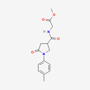 methyl N-{[1-(4-methylphenyl)-5-oxopyrrolidin-3-yl]carbonyl}glycinate