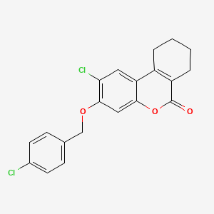 2-chloro-3-[(4-chlorobenzyl)oxy]-7,8,9,10-tetrahydro-6H-benzo[c]chromen-6-one