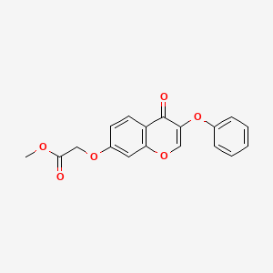 methyl [(4-oxo-3-phenoxy-4H-chromen-7-yl)oxy]acetate