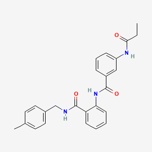 N-(4-methylbenzyl)-2-({[3-(propanoylamino)phenyl]carbonyl}amino)benzamide