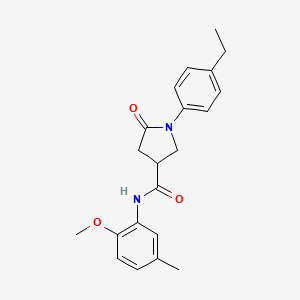 1-(4-ethylphenyl)-N-(2-methoxy-5-methylphenyl)-5-oxopyrrolidine-3-carboxamide