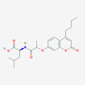 N-{2-[(4-butyl-2-oxo-2H-chromen-7-yl)oxy]propanoyl}-L-leucine