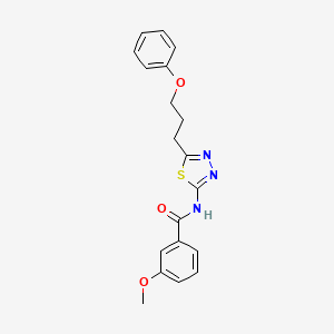 3-methoxy-N-[5-(3-phenoxypropyl)-1,3,4-thiadiazol-2-yl]benzamide