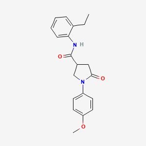 N-(2-ethylphenyl)-1-(4-methoxyphenyl)-5-oxopyrrolidine-3-carboxamide