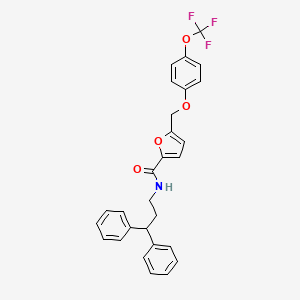 N-(3,3-diphenylpropyl)-5-{[4-(trifluoromethoxy)phenoxy]methyl}-2-furamide