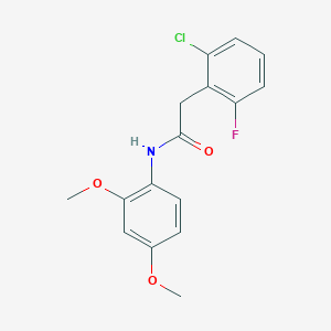 2-(2-chloro-6-fluorophenyl)-N-(2,4-dimethoxyphenyl)acetamide