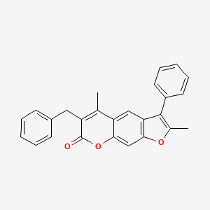 6-benzyl-2,5-dimethyl-3-phenyl-7H-furo[3,2-g]chromen-7-one