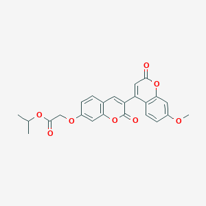 isopropyl 2-{[3-(7-methoxy-2-oxo-2H-chromen-4-yl)-2-oxo-2H-chromen-7-yl]oxy}acetate