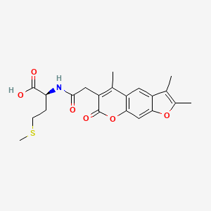 N-[(2,3,5-trimethyl-7-oxo-7H-furo[3,2-g]chromen-6-yl)acetyl]-L-methionine