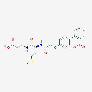 N-{[(6-oxo-7,8,9,10-tetrahydro-6H-benzo[c]chromen-3-yl)oxy]acetyl}-L-methionyl-beta-alanine