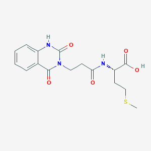 N-[3-(2-hydroxy-4-oxoquinazolin-3(4H)-yl)propanoyl]-L-methionine