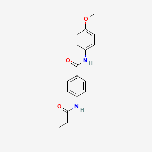 molecular formula C18H20N2O3 B11166754 4-(butanoylamino)-N-(4-methoxyphenyl)benzamide 