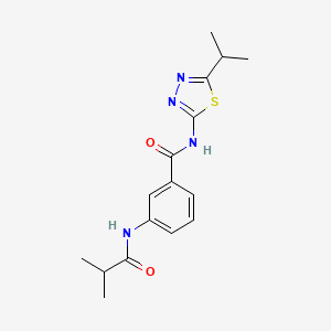 3-Isobutyrylamino-N-(5-isopropyl-[1,3,4]thiadiazol-2-yl)-benzamide