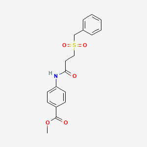 Methyl 4-{[3-(benzylsulfonyl)propanoyl]amino}benzoate