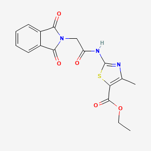 ethyl 2-{[(1,3-dioxo-1,3-dihydro-2H-isoindol-2-yl)acetyl]amino}-4-methyl-1,3-thiazole-5-carboxylate