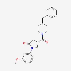 4-[(4-Benzylpiperidin-1-yl)carbonyl]-1-(3-methoxyphenyl)pyrrolidin-2-one