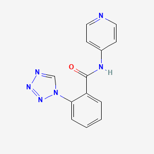 molecular formula C13H10N6O B11166816 N-(pyridin-4-yl)-2-(1H-tetrazol-1-yl)benzamide 