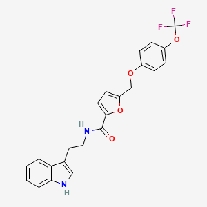 N-[2-(1H-indol-3-yl)ethyl]-5-{[4-(trifluoromethoxy)phenoxy]methyl}-2-furamide