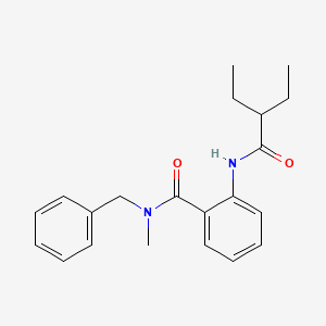 molecular formula C21H26N2O2 B11166884 N-benzyl-2-[(2-ethylbutanoyl)amino]-N-methylbenzamide 