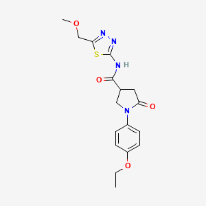 1-(4-ethoxyphenyl)-N-[5-(methoxymethyl)-1,3,4-thiadiazol-2-yl]-5-oxopyrrolidine-3-carboxamide