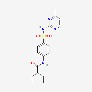 molecular formula C17H22N4O3S B11166903 2-ethyl-N-{4-[(4-methylpyrimidin-2-yl)sulfamoyl]phenyl}butanamide 