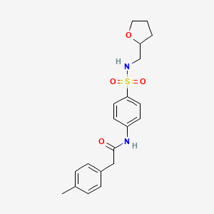 2-(4-methylphenyl)-N-{4-[(tetrahydrofuran-2-ylmethyl)sulfamoyl]phenyl}acetamide