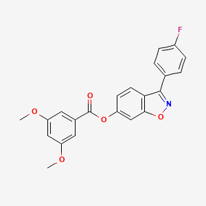 3-(4-Fluorophenyl)-1,2-benzoxazol-6-yl 3,5-dimethoxybenzoate