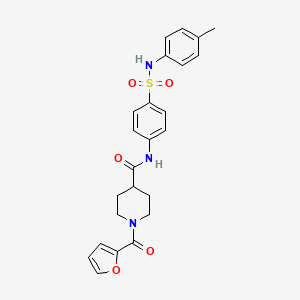 1-(Furan-2-carbonyl)-N-{4-[(4-methylphenyl)sulfamoyl]phenyl}piperidine-4-carboxamide