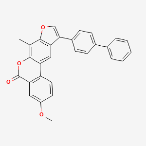 10-(4-biphenylyl)-3-methoxy-7-methyl-5H-benzo[c]furo[3,2-g]chromen-5-one