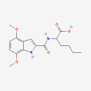 N-[(4,7-dimethoxy-1H-indol-2-yl)carbonyl]norleucine