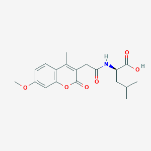 N-[(7-methoxy-4-methyl-2-oxo-2H-chromen-3-yl)acetyl]-D-leucine