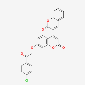 7-[2-(4-chlorophenyl)-2-oxoethoxy]-4-(2-oxo-2H-chromen-3-yl)-2H-chromen-2-one