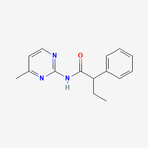 molecular formula C15H17N3O B11167100 N-(4-methylpyrimidin-2-yl)-2-phenylbutanamide 