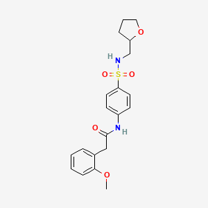 2-(2-methoxyphenyl)-N-{4-[(tetrahydrofuran-2-ylmethyl)sulfamoyl]phenyl}acetamide