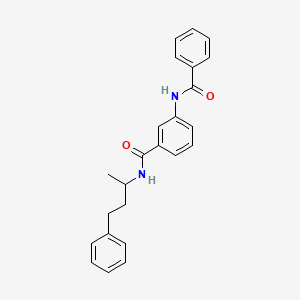 3-benzamido-N-(4-phenylbutan-2-yl)benzamide