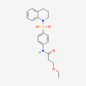 N-[4-(3,4-dihydroquinolin-1(2H)-ylsulfonyl)phenyl]-3-ethoxypropanamide