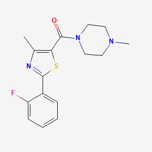 [2-(2-Fluorophenyl)-4-methyl-1,3-thiazol-5-yl](4-methylpiperazin-1-yl)methanone