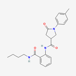 N-[2-(butylcarbamoyl)phenyl]-1-(4-methylphenyl)-5-oxopyrrolidine-3-carboxamide