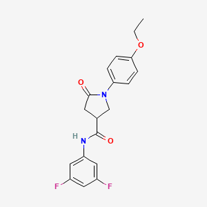 N-(3,5-difluorophenyl)-1-(4-ethoxyphenyl)-5-oxopyrrolidine-3-carboxamide