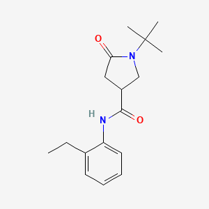 1-tert-butyl-N-(2-ethylphenyl)-5-oxopyrrolidine-3-carboxamide