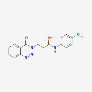 N-(4-methoxyphenyl)-3-(4-oxo-1,2,3-benzotriazin-3(4H)-yl)propanamide