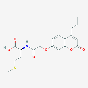 N-{[(2-oxo-4-propyl-2H-chromen-7-yl)oxy]acetyl}-L-methionine