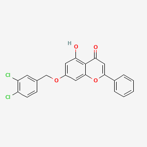 7-((3,4-Dichlorobenzyl)oxy)-5-hydroxy-2-phenyl-4H-chromen-4-one