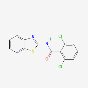 2,6-dichloro-N-(4-methyl-1,3-benzothiazol-2-yl)benzamide